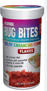 Fluval Bug Bites Color Enhancing Formula Flakes 3.17oz