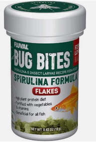 Fluval Bug Bites Spirulina Formula Flakes .63oz