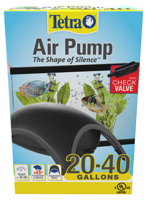 Tetra Whisper Air Pump+Check Valve 20-40 Gal